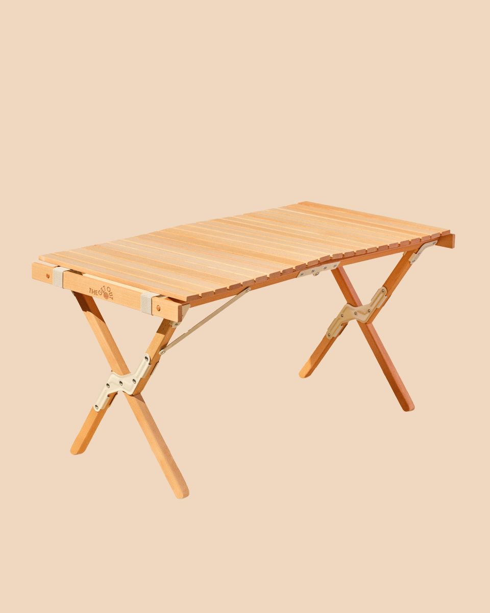 WOODEN CAMP TABLE