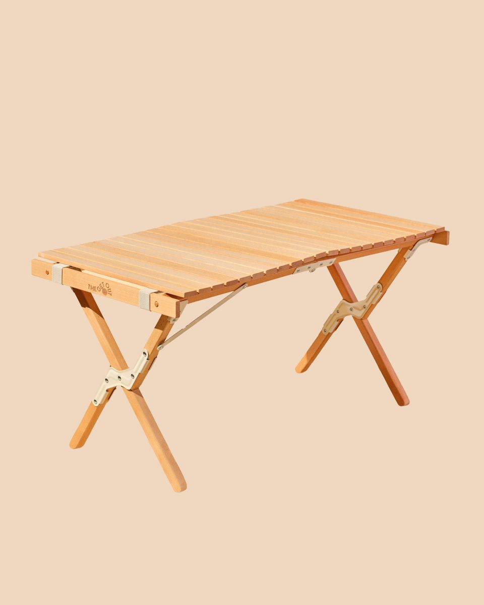 WOODEN CAMP TABLE