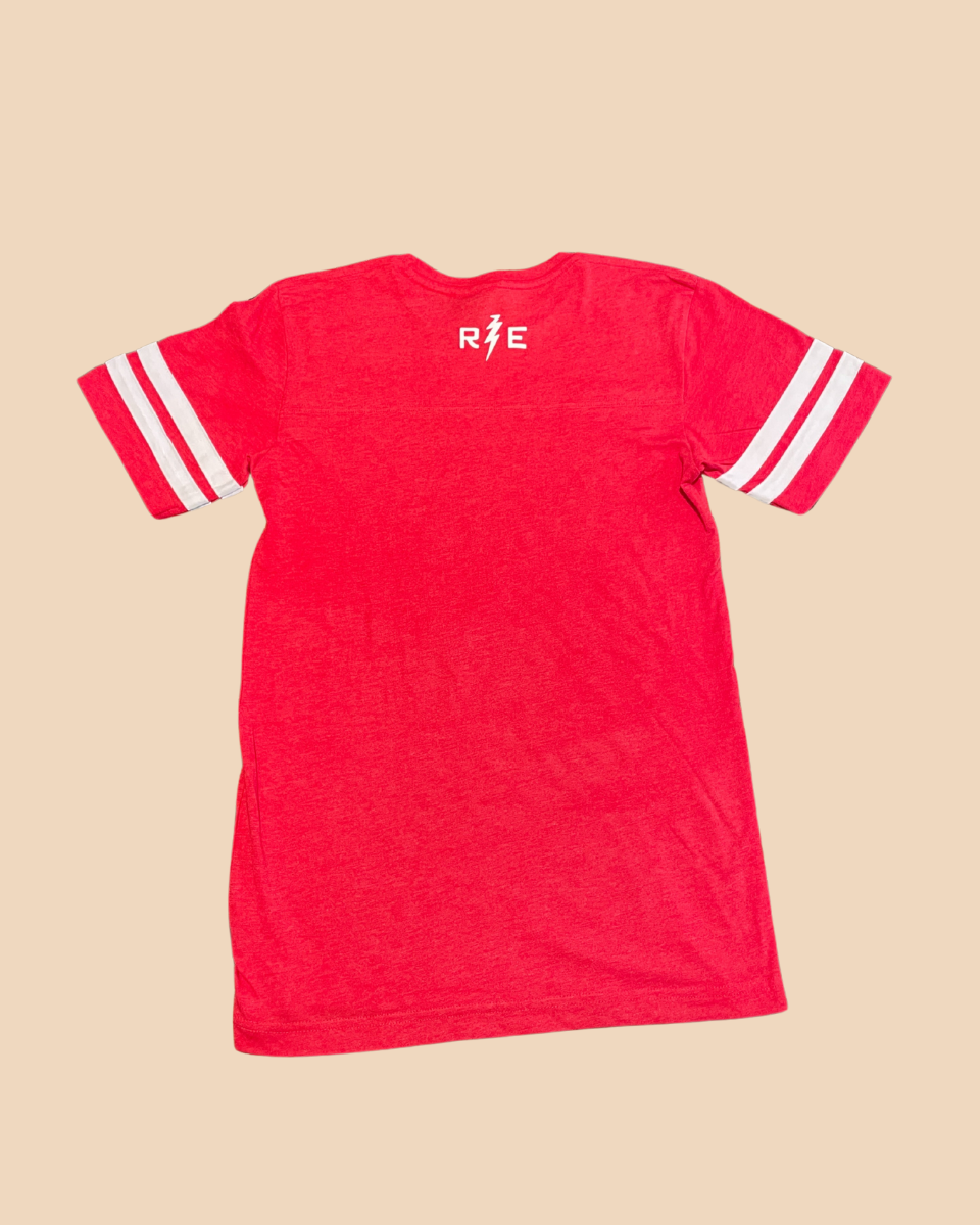 【AFB】RATF FOOTBALL TEE RED Red River Rat Football Tee – The Get Out
